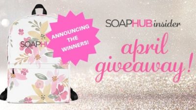 Announcing The April Soap Hub Swag Winners!