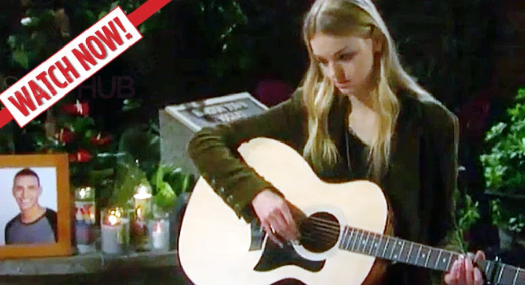 Days of our Lives Video Replay: Claire Sings At A Vigil For Theo