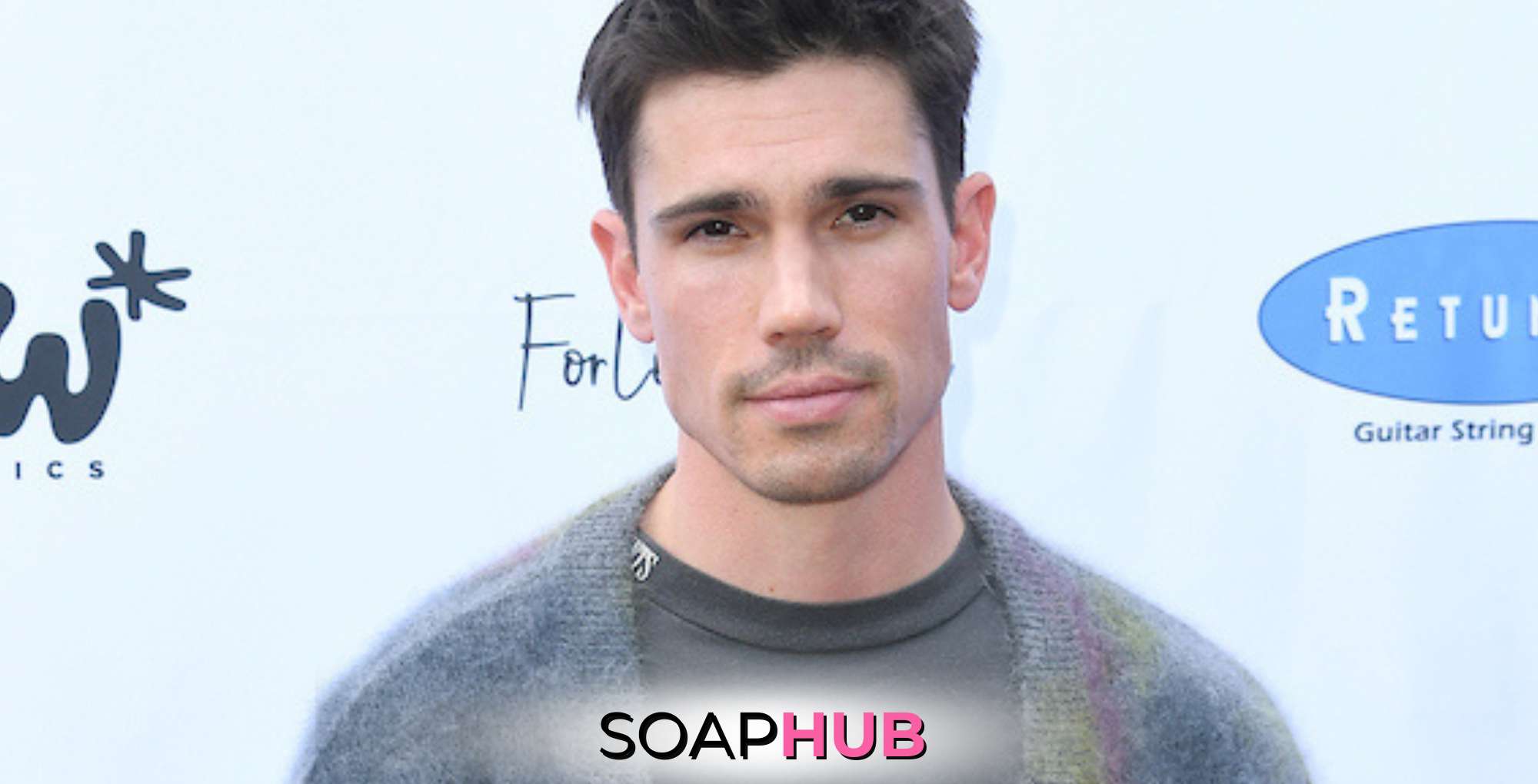 The Bold and the Beautiful Tanner Novlan with the Soap Hub logo.