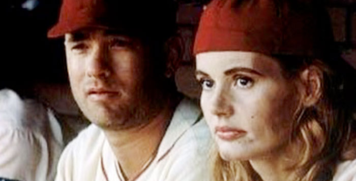 A League of Their Own Tom Hanks and Geena Davis
