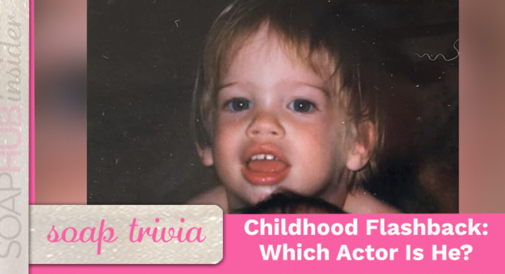 Who Did This Cute Bright-Eyed Young’un Grow Up To Play On Soaps?