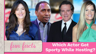 Which Soap Star Hosted A Fun Hockey Segment For Fox Sports Network?