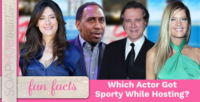 Which Soap Star Hosted A Fun Hockey Segment For Fox Sports Network?