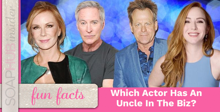 Which Soap Star Has An Uncle Who Was On Several Successful Series