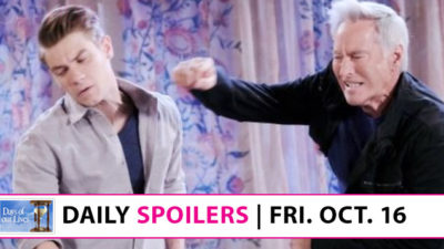 Days of our Lives Spoilers: John Goes Ballistic On Tripp