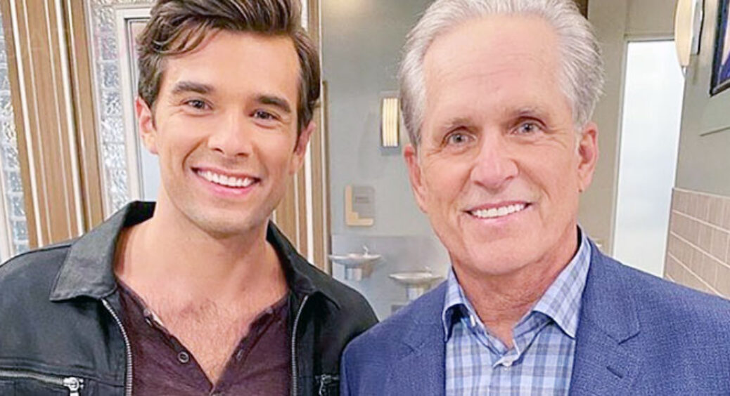 Josh Swickard Welcomes TV Dad Gregory Harrison to General Hospital