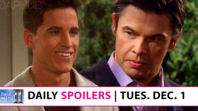 Days of our Lives Spoilers: Xander Digs and Charlie Seethes