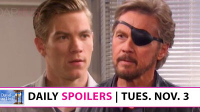 Days of our Lives Spoilers: Tripp Fumes Over His Father’s Secret