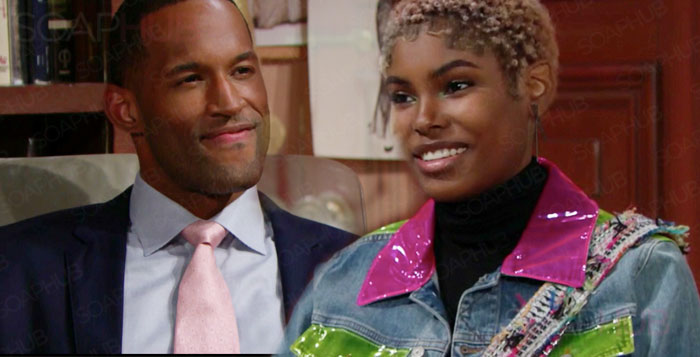 The Bold and the Beautiful Lawrence Saint-Victor and Diamond White