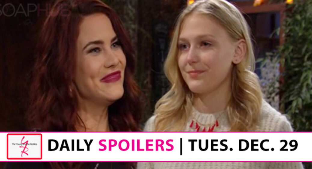 The Young and the Restless Spoilers: Sally Makes a Move, Faith Takes Cover