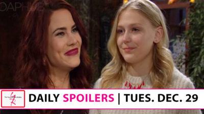 The Young and the Restless Spoilers: Sally Makes a Move, Faith Takes Cover