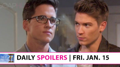 Days of our Lives Spoilers: Tripp Confronts His Brother