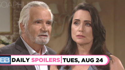 B&B Spoilers for August 24: Eric Forrester Tells His Wife A Secret