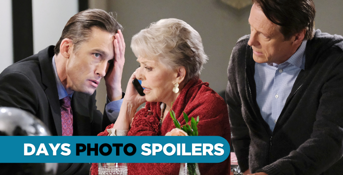 DAYS Spoilers Philip Kiriakis, Jack Deveraux, and Julie Williams on on Days of our Lives