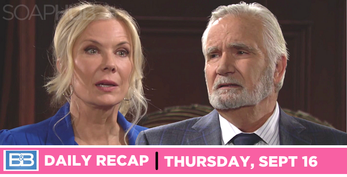 The Bold and the Beautiful Recap: Eric Finally Put Brooke In Her Place