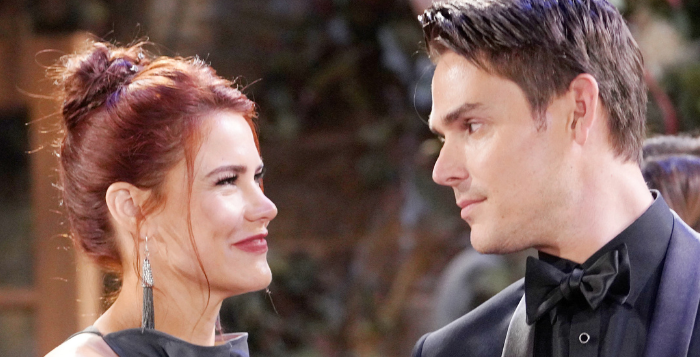 Adam Newman and Sally Spectra on The Young and the Restless
