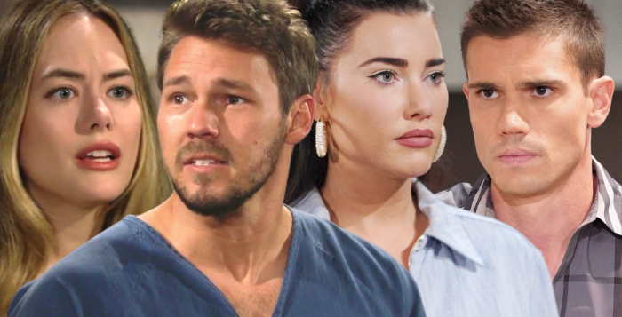 Liam, Hope, Steffy, and Finn on The Bold and the Beautiful