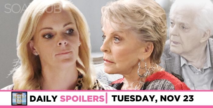 DAYS spoilers for Tuesday, November 23, 2021