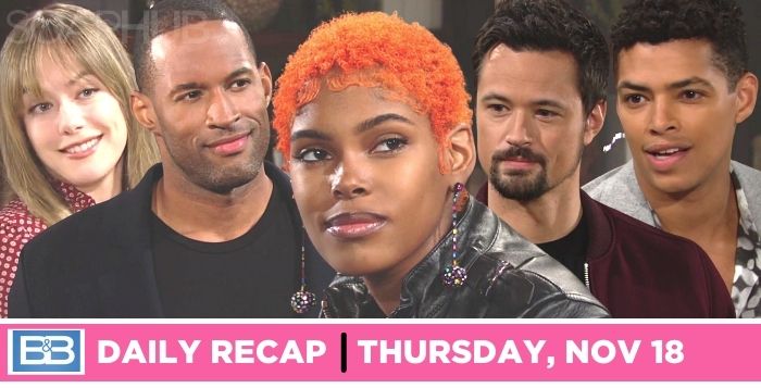 The Bold and the Beautiful recap for Thursday, November 18, 2021