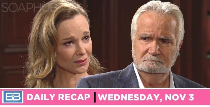 The Bold and the Beautiful recap for Wednesday, November 3, 2021
