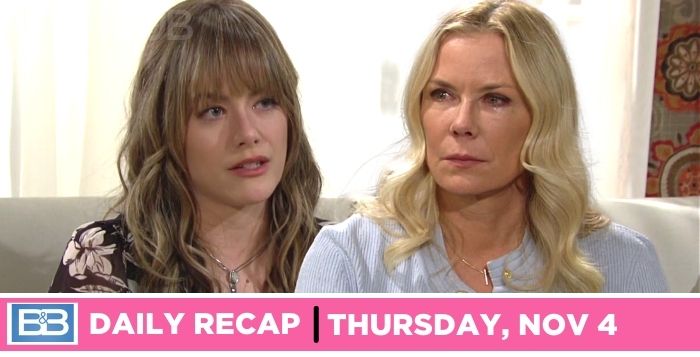 The Bold and the Beautiful recap for Thursday, November 4, 2021