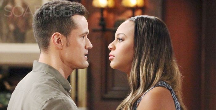 The Bold and the Beautiful Nia Sioux and Matthew Atkinson