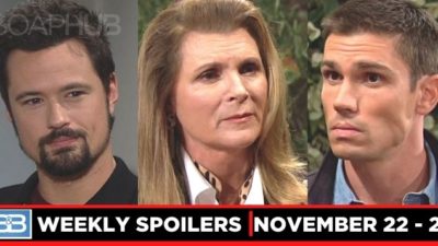 B&B Spoilers for Week of November 22: Terrible Truths & Giving Thanks