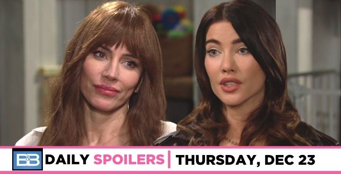 B&B Spoilers For December 23: Taylor's Request Stuns Steffy Silent