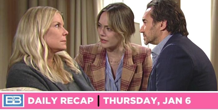 B&B Spoilers Recap For January 6: Brooke Told The Truth…Almost