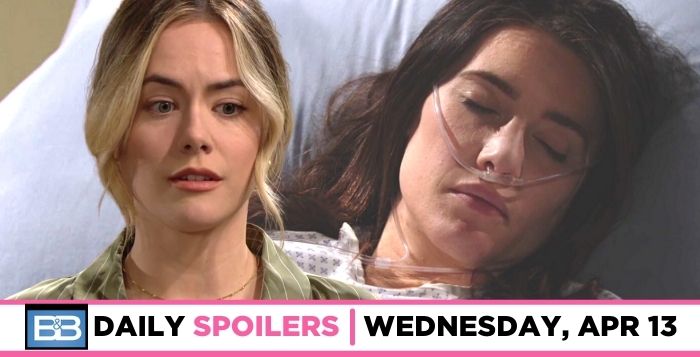 B&B Spoilers For April 13: An Emotional Hope Takes To Steffy's Bedside