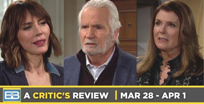 Critic’s Review of Bold and the Beautiful for March 28 – April 1, 2022