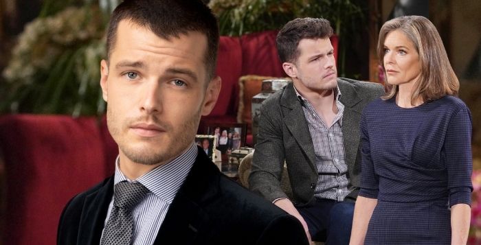 Michael Mealor as Kyle Abbott with Diane Jenkins on Y&R