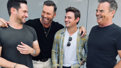 Wally Kurth, Brandon Barash, Eric Martsolf, and Carson Boatman In Band