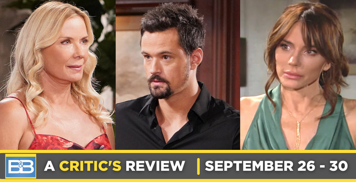 The Bold and the Beautiful Critic's Review for September 26 – September 30, 2022