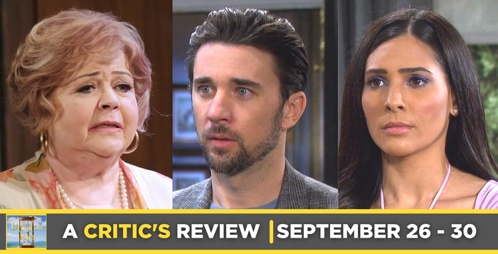Days of our Lives Critic's Review for September 26 – September 30, 2022