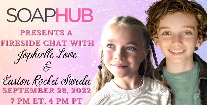 Join GH's Jophielle Love and Easton Rocket Sweda for a Soap Hub Fireside Chat