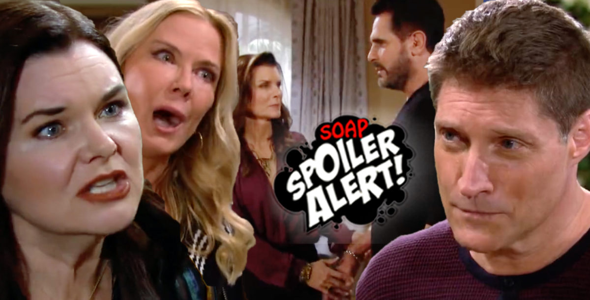 b&b spoilers video promo for the week of january 23, 2023, collage of characters