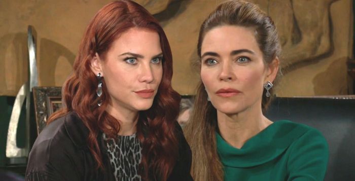 Victoria Newman and Sally Spectra on Young and the Restless