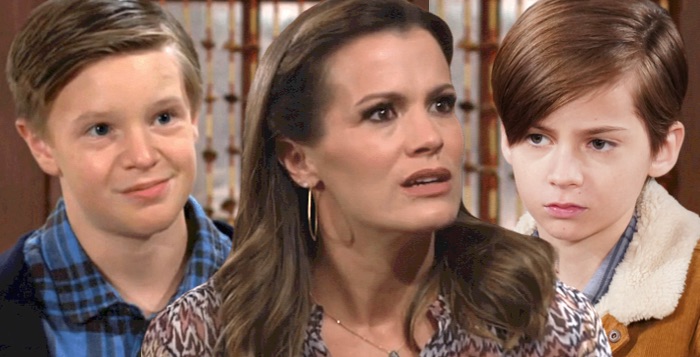 Chelsea Lawson and Johnny and Connor on Young and the Restless