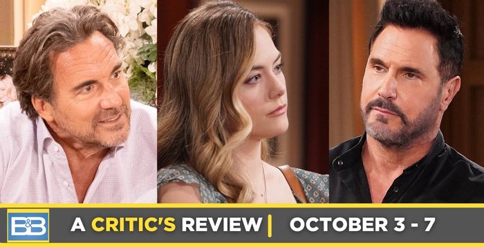 The Bold and the Beautiful Critic's Review for October 3 – October 7, 2022