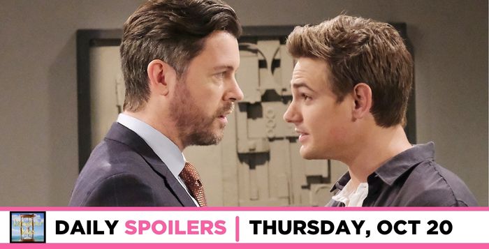 DAYS Spoilers For October 20: EJ Catches Johnny Snooping In His Office