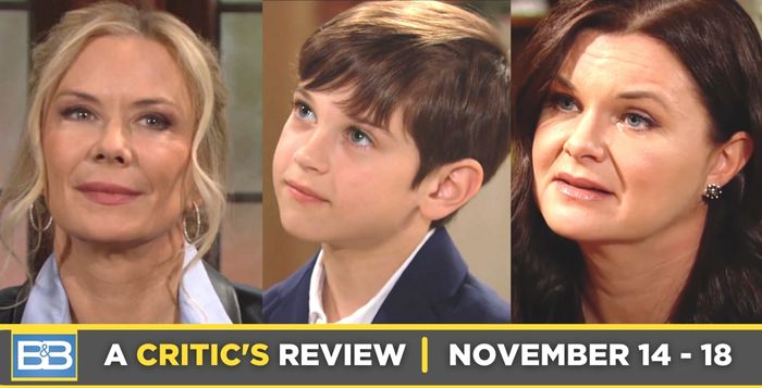 The Bold and the Beautiful Critic's Review for November 14 – November 18, 2022