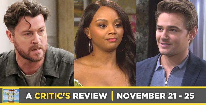 Days of our Lives Critic's Review for November 21 – November 25, 2022