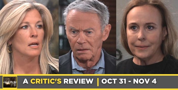General Hospital Critic's Review for October 31 – November 4, 2022