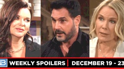 B&B Spoilers for the Week of December 19: Discussions Of Love, Life, And Fears