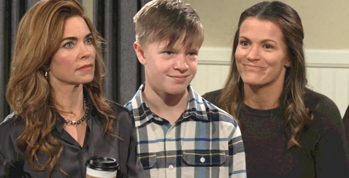 Victoria Newman, Johnny Abbott, Chelsea Lawson on Young and the Restless