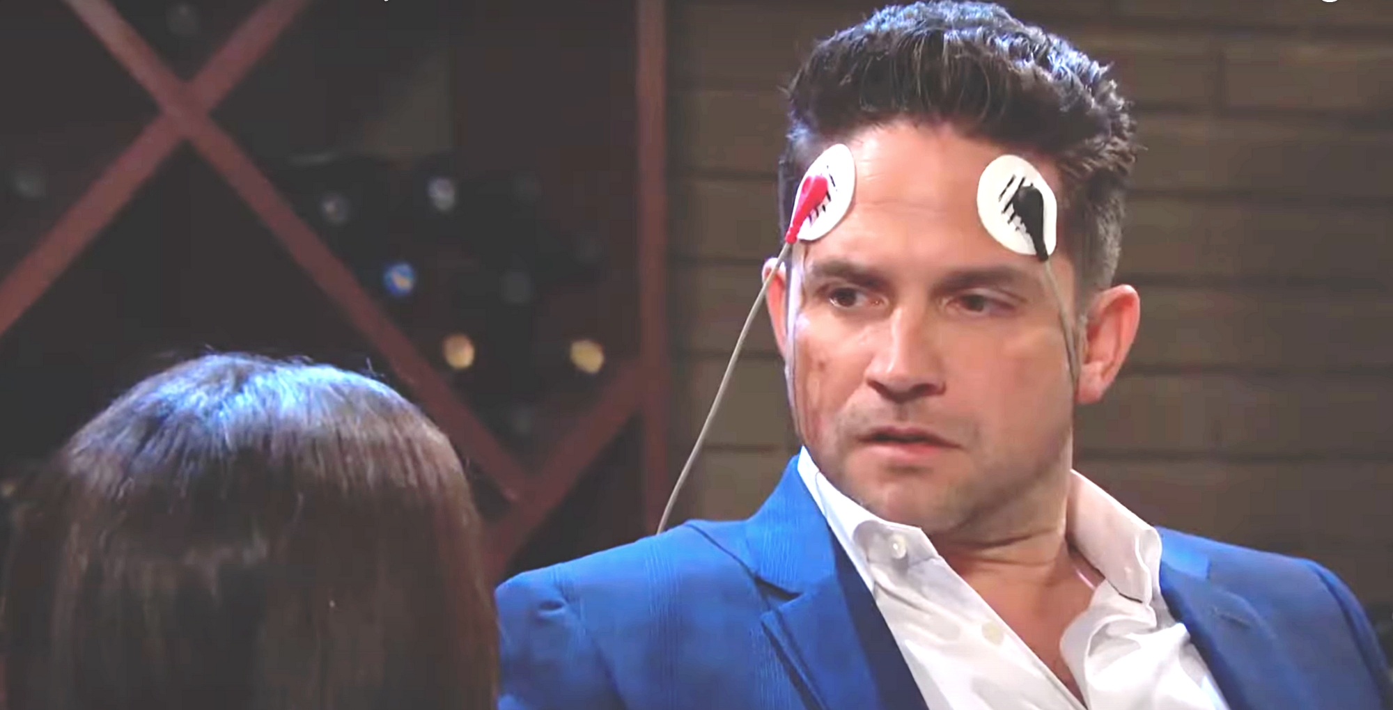 days of our lives spoilers stefan o. dimera tied up with electrodes on his forehead