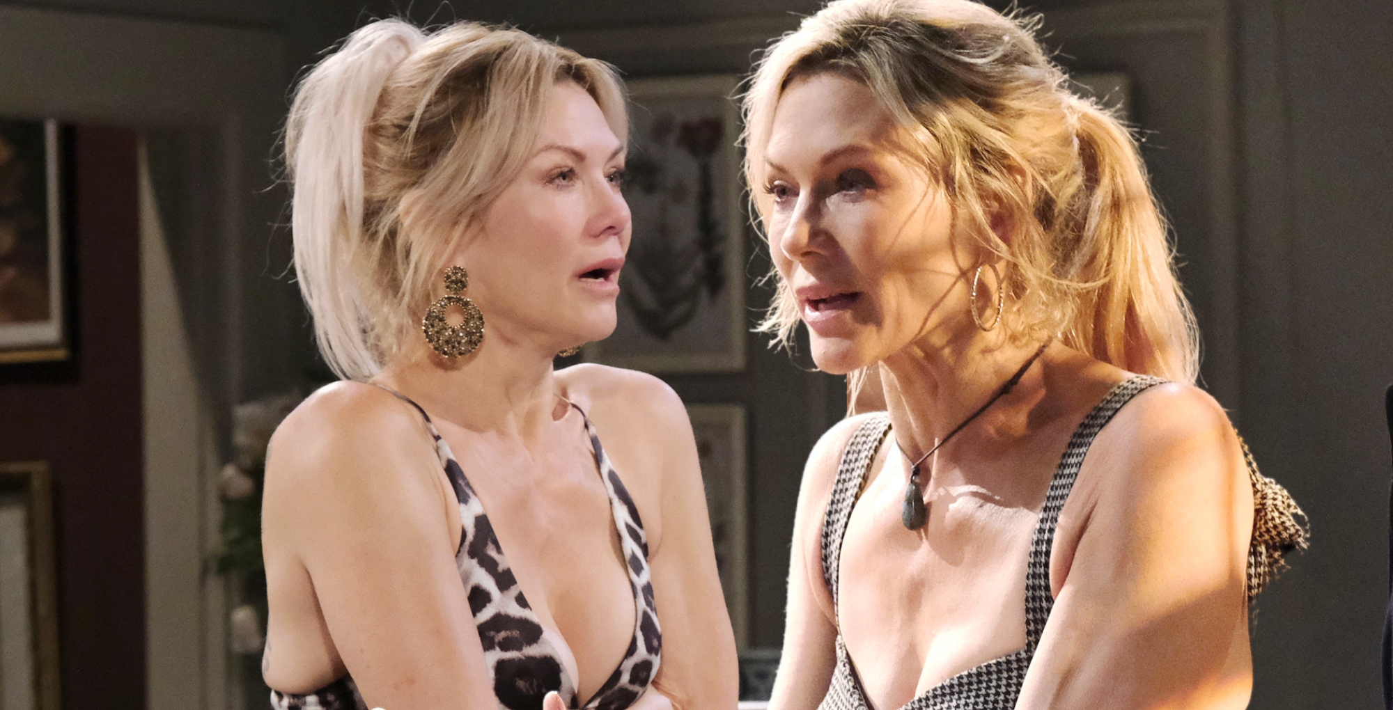 days spoilers speculation two images of kristen dimera in sleeveless dresses