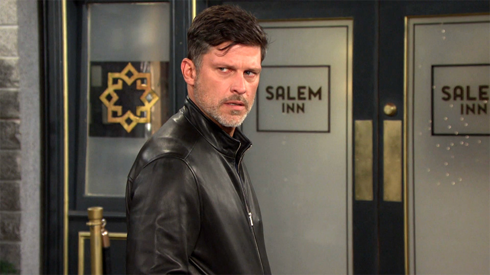 eric brady is angry at nicole walker and scowls at her