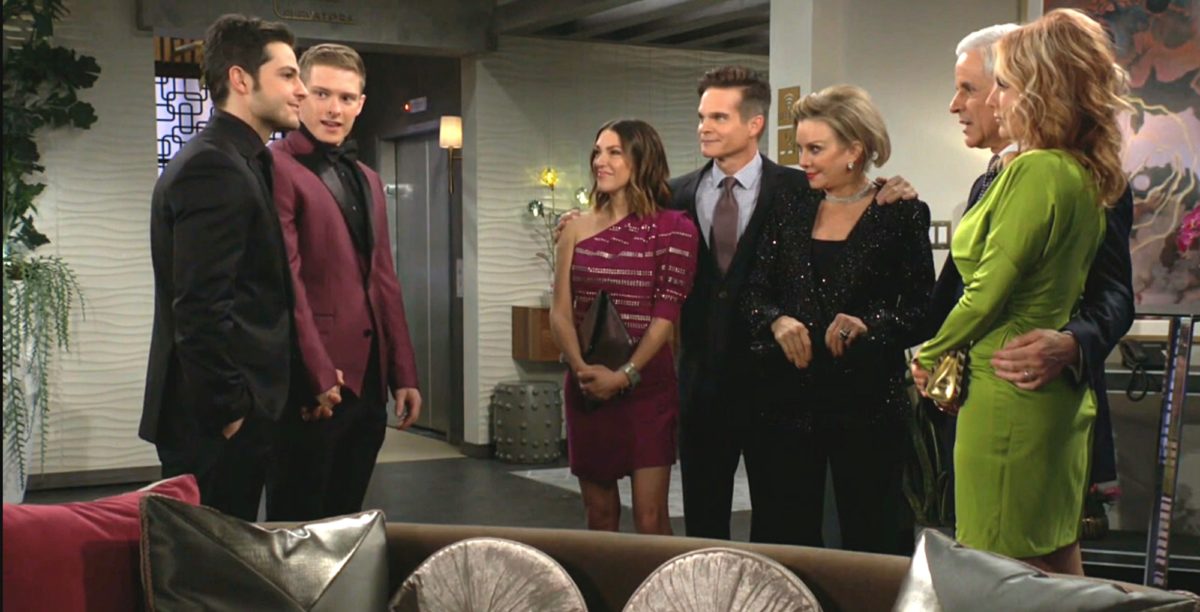 young and the restless recap fenmore, his boyfriend, chloe, kevin, gloria, michael, and lauren